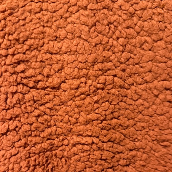 Mystree Teddy Fleece Jacket in Warm Rust - Picture 7 of 9